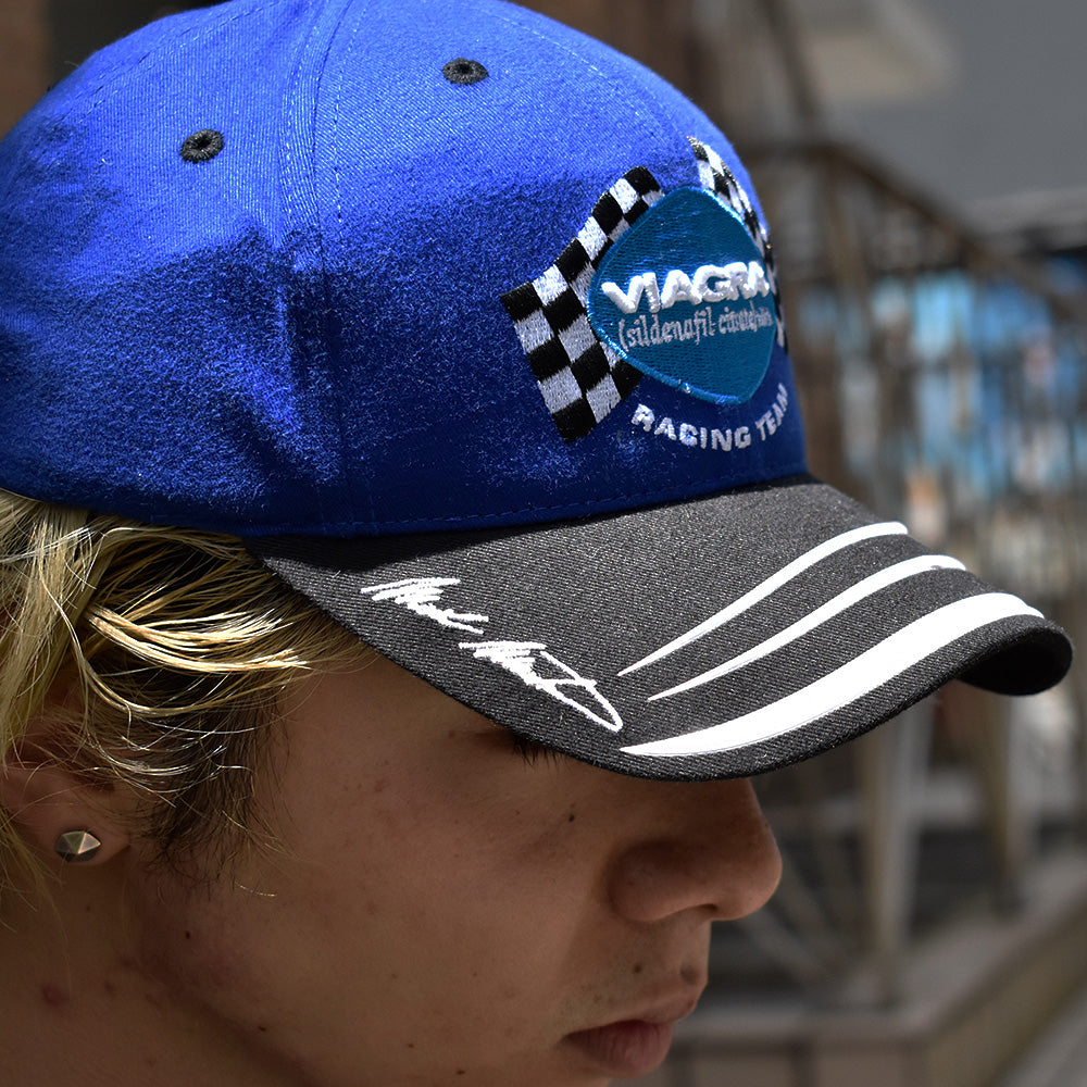 CHECKRED FLAG SPORTS “VIAGRA” 刺繍×ラバー NASCAR レーシングCAP デッドストック 250712H