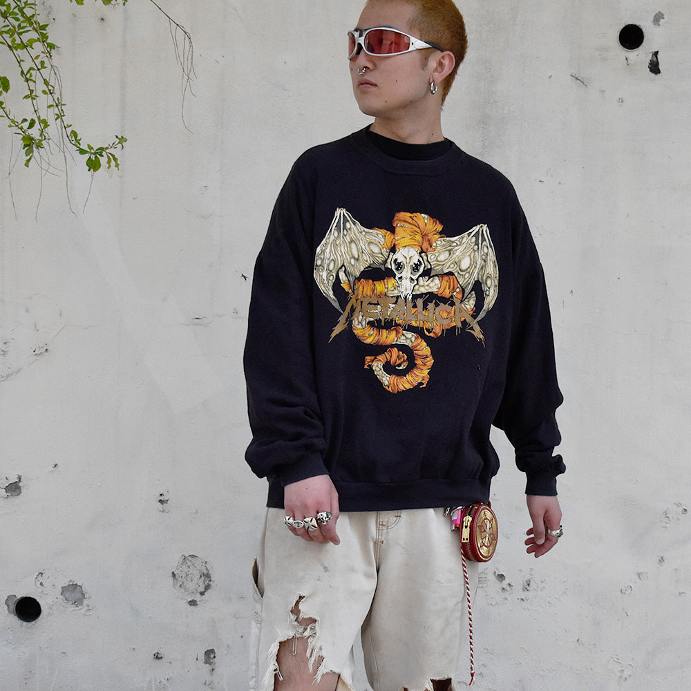 90's Metallica×Pushead “skull“ スウェット 250419H