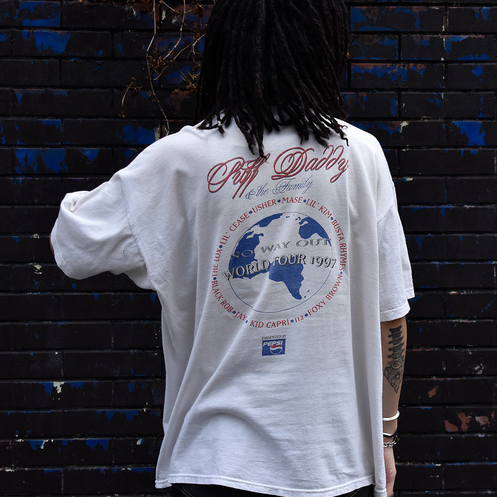 90's Puff Daddy Puff Daddy&The Family “No Way Out” World Tour Tシャツ 230923H