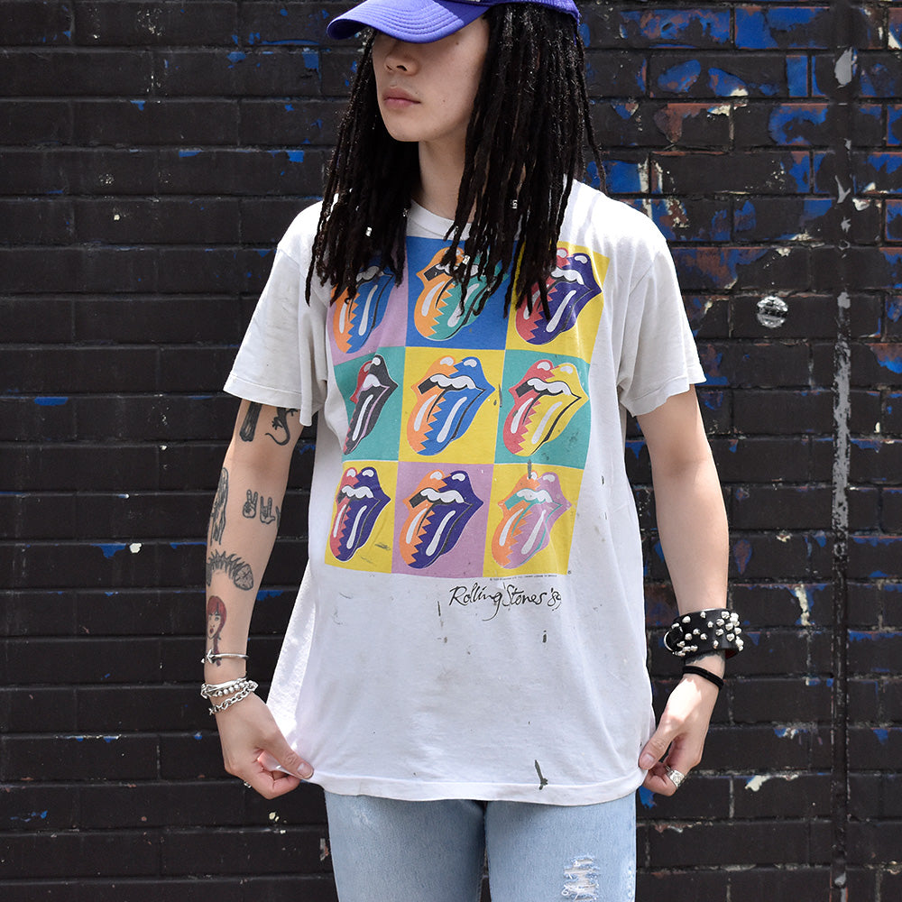 80's The Rolling Stones “Andy Warhol Type” North American Tour Tシャツ 240625H