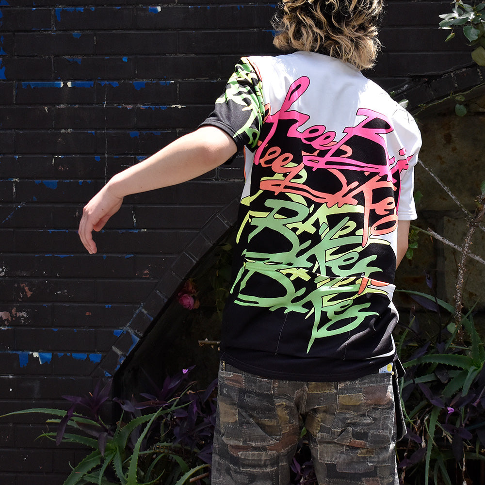 80's SMS santini / Bianchi スパイダーウェブ サイクリング シャツ イタリア製 240530H