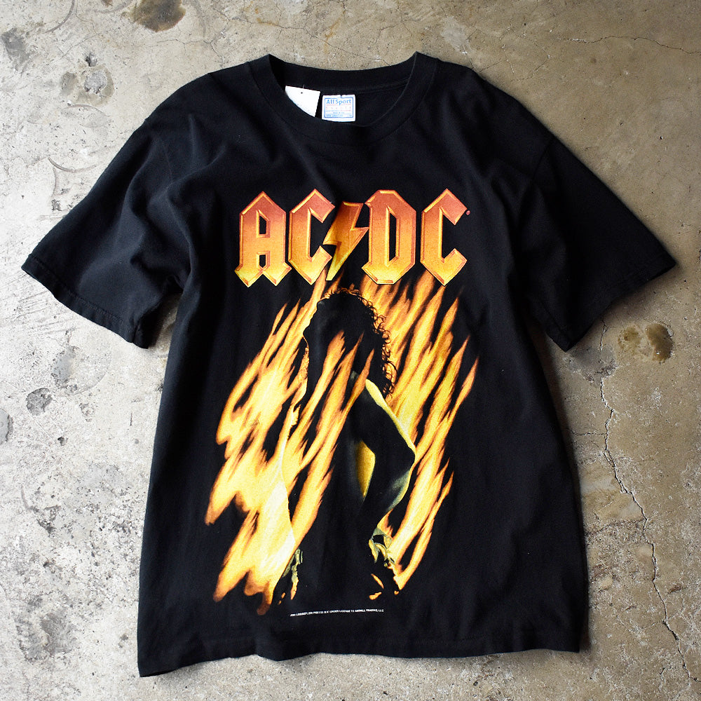 80s acdc vintage tシャツ コピーライト bonfire Vintage ACDC Bonfire T-shirt - TokoPyramid