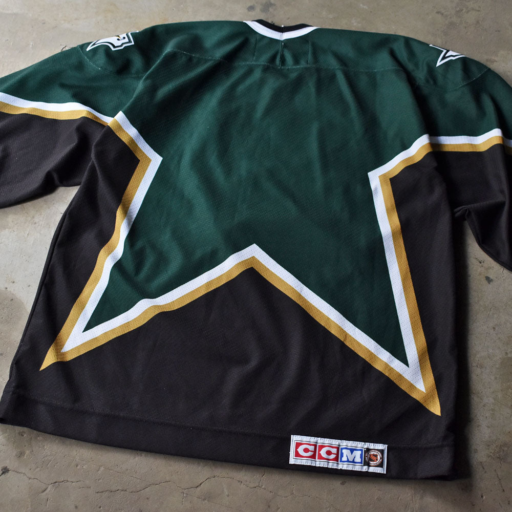 Y2K CCM “NHL Dallas Stars” ホッケーシャツ カナダ製 240329