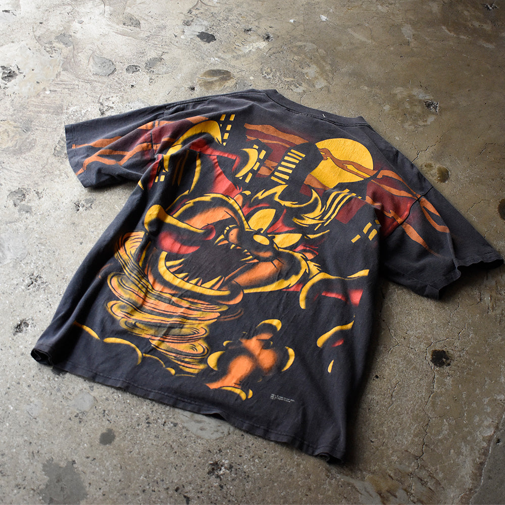 90's AOP! Looney Tunes “タズマニアンデビル” Tシャツ 250413H