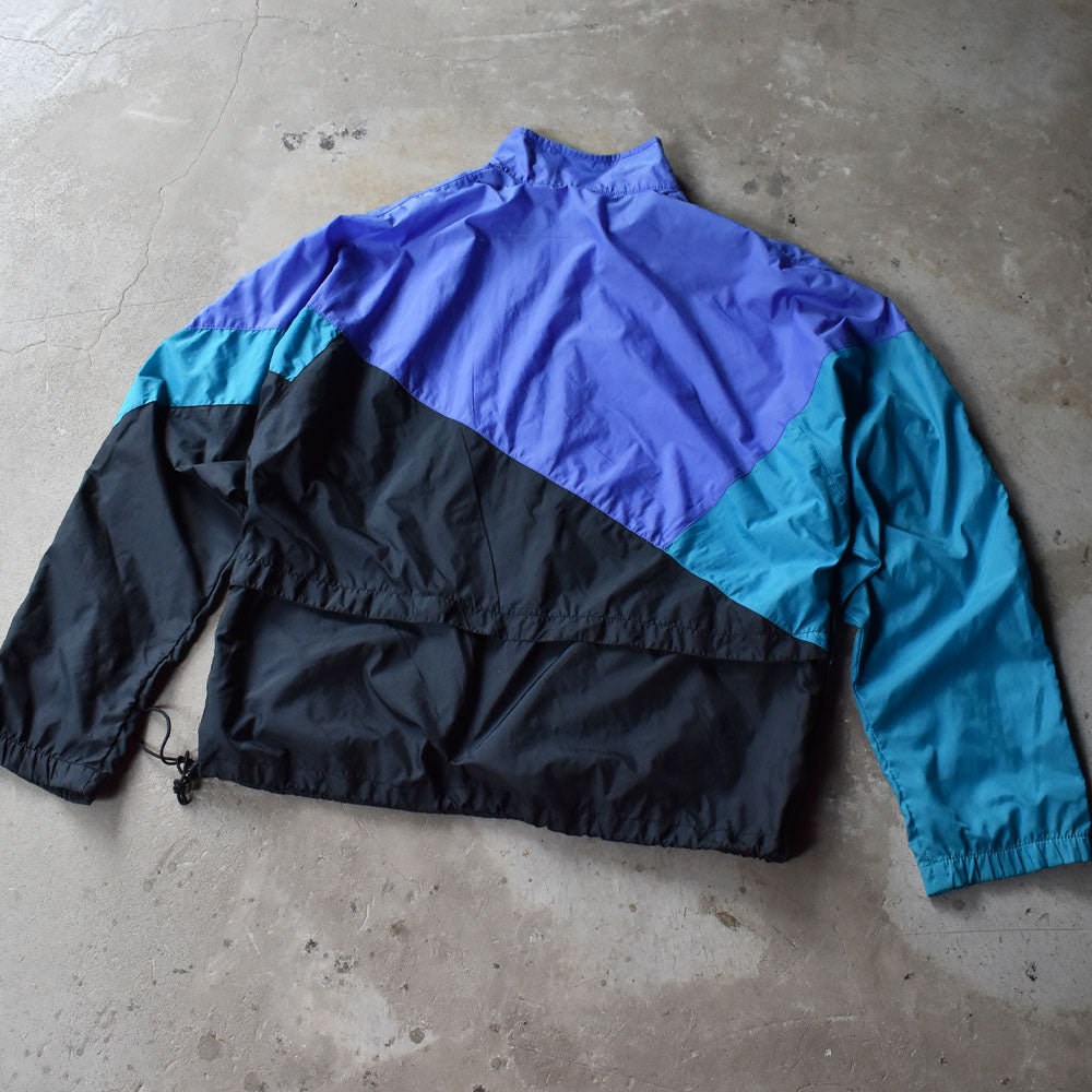 80’s NIKE 銀タグ 刺繍ロゴ ナイロン トラックジャケット 240823