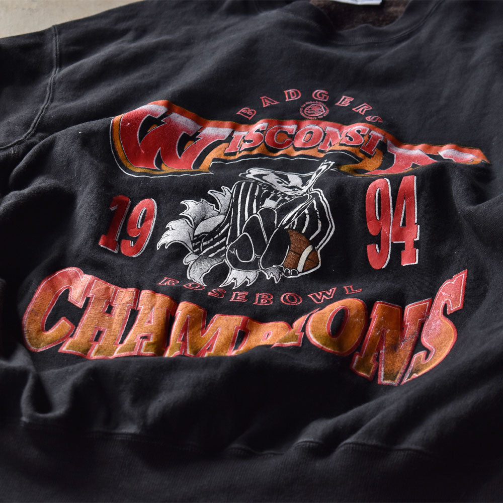 90’s REBEL “WISCONSIN CHAMPIONS” リバースタイプ スウェット 231102