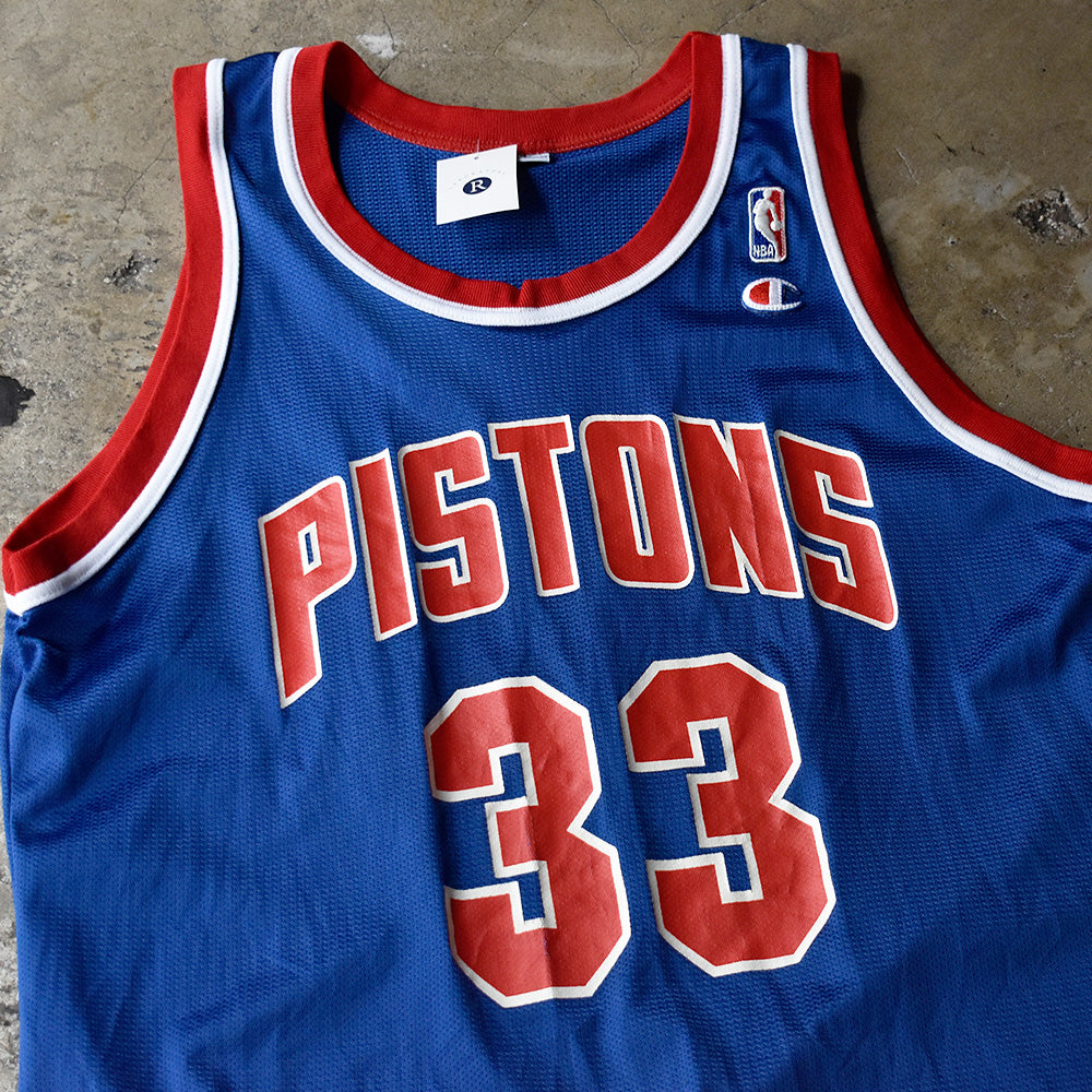 90's Champion NBA Detroit Pistons “Grant Hill” バスケゲームシャツ 250628H