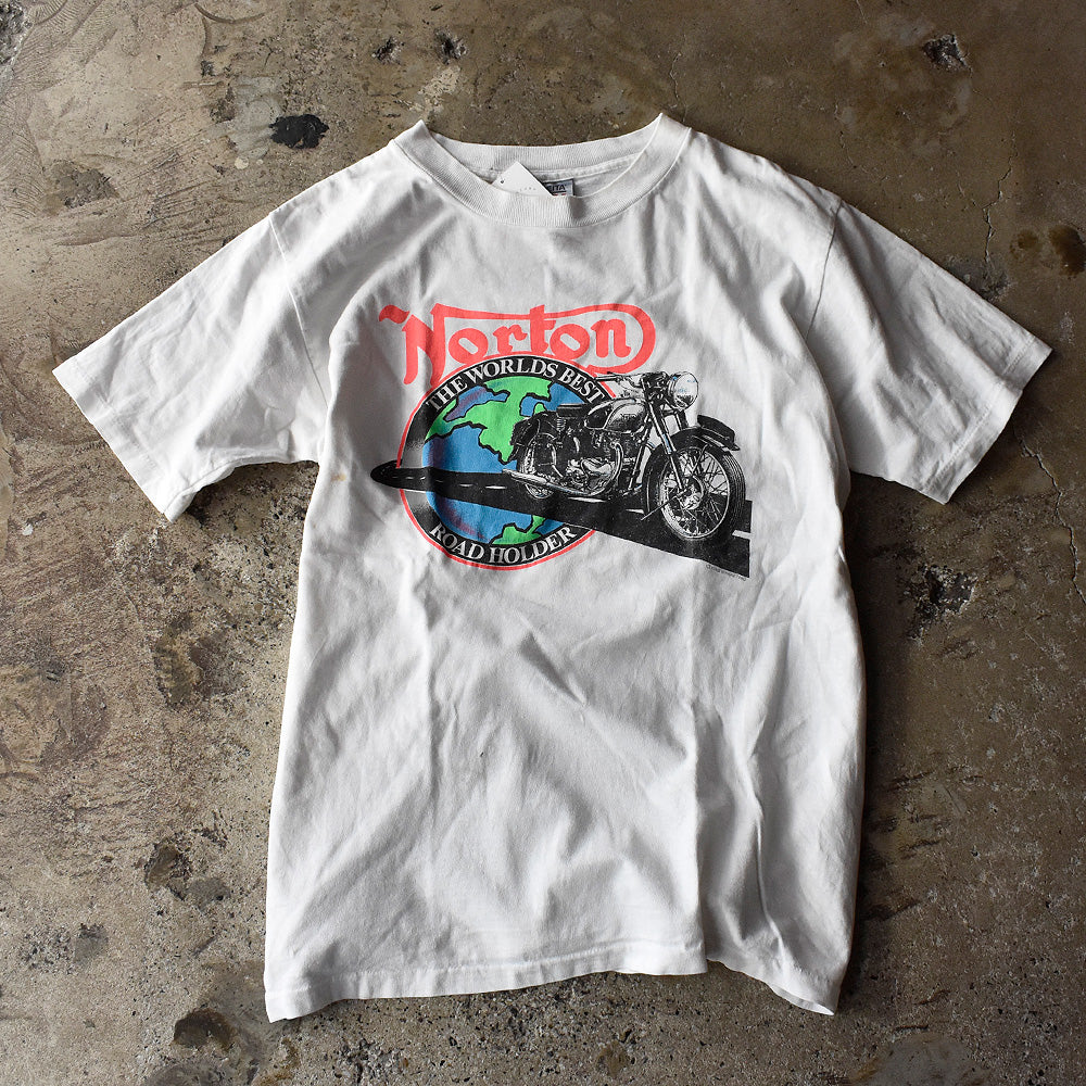 90's “Norton“ バイク Tシャツ USA製 250821H