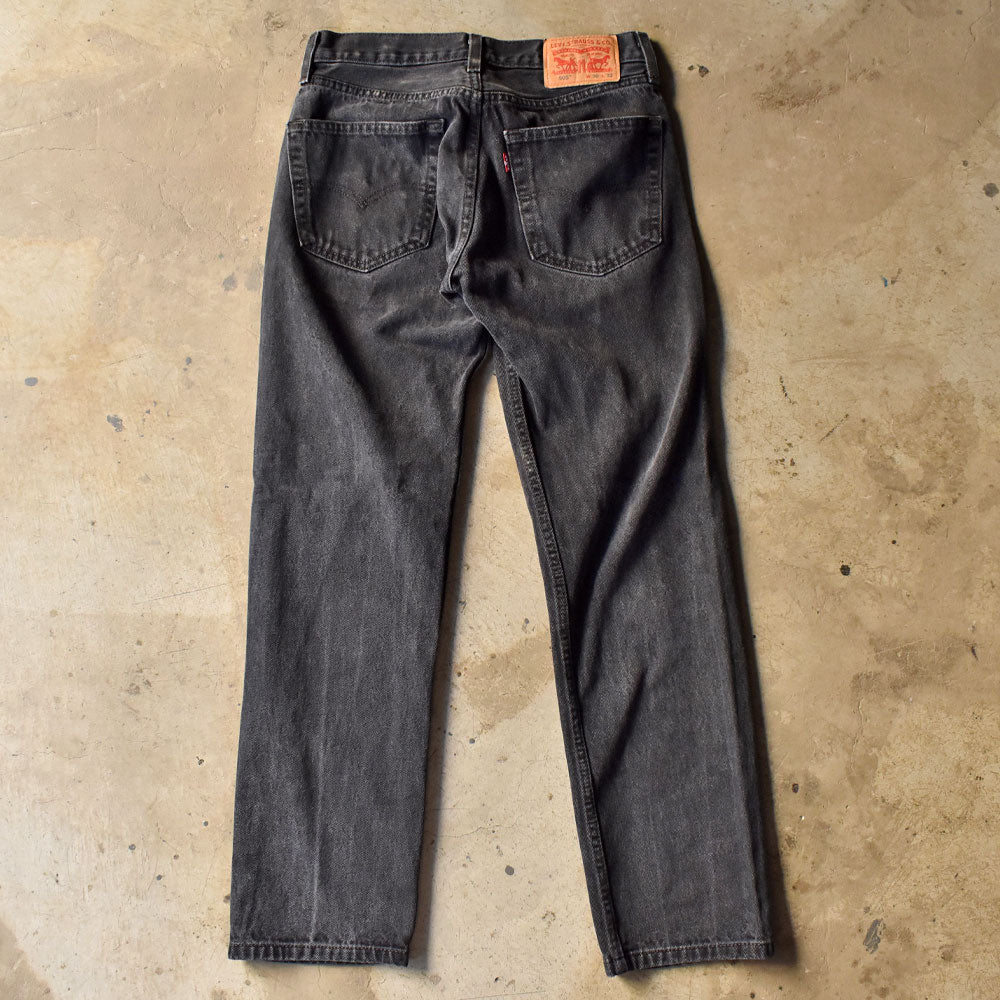 Levi's 505 ブラックデニムパンツ 240504