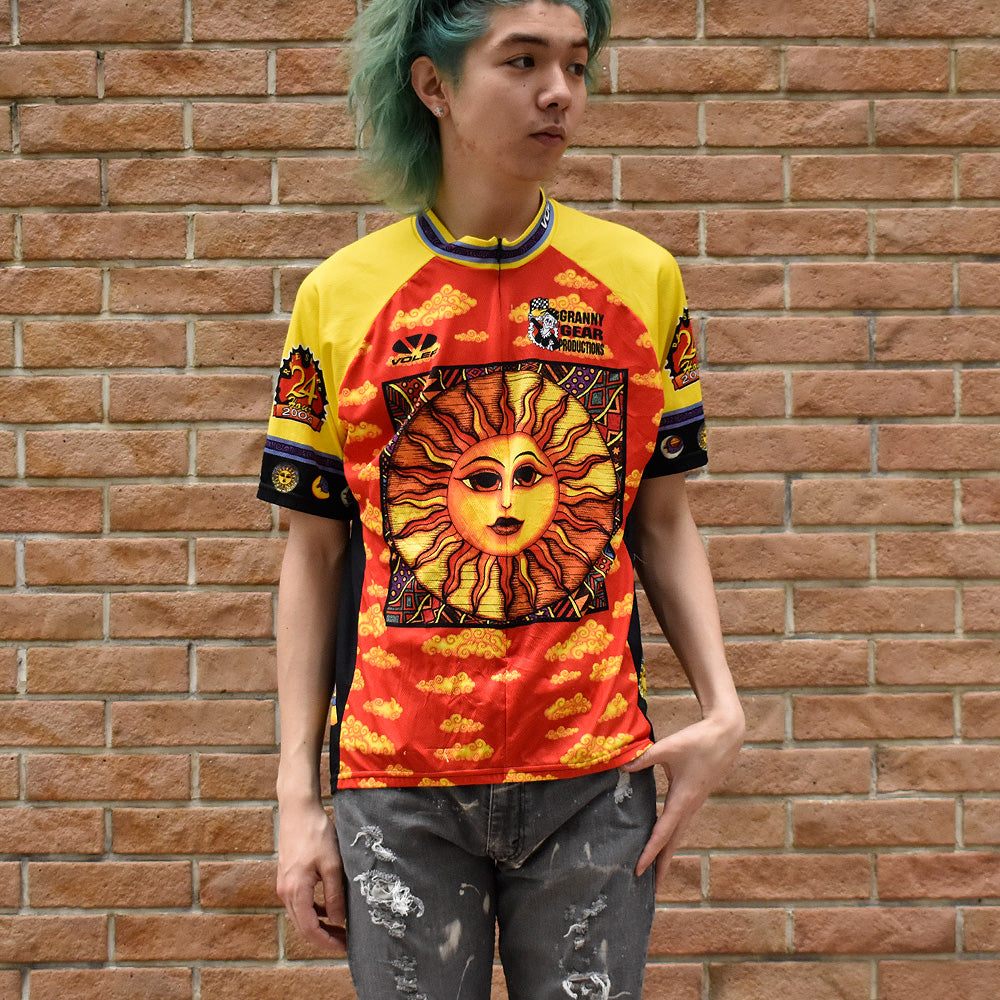 Y2K voler “Sun & Moon” サイクリングシャツ USA製 250518H