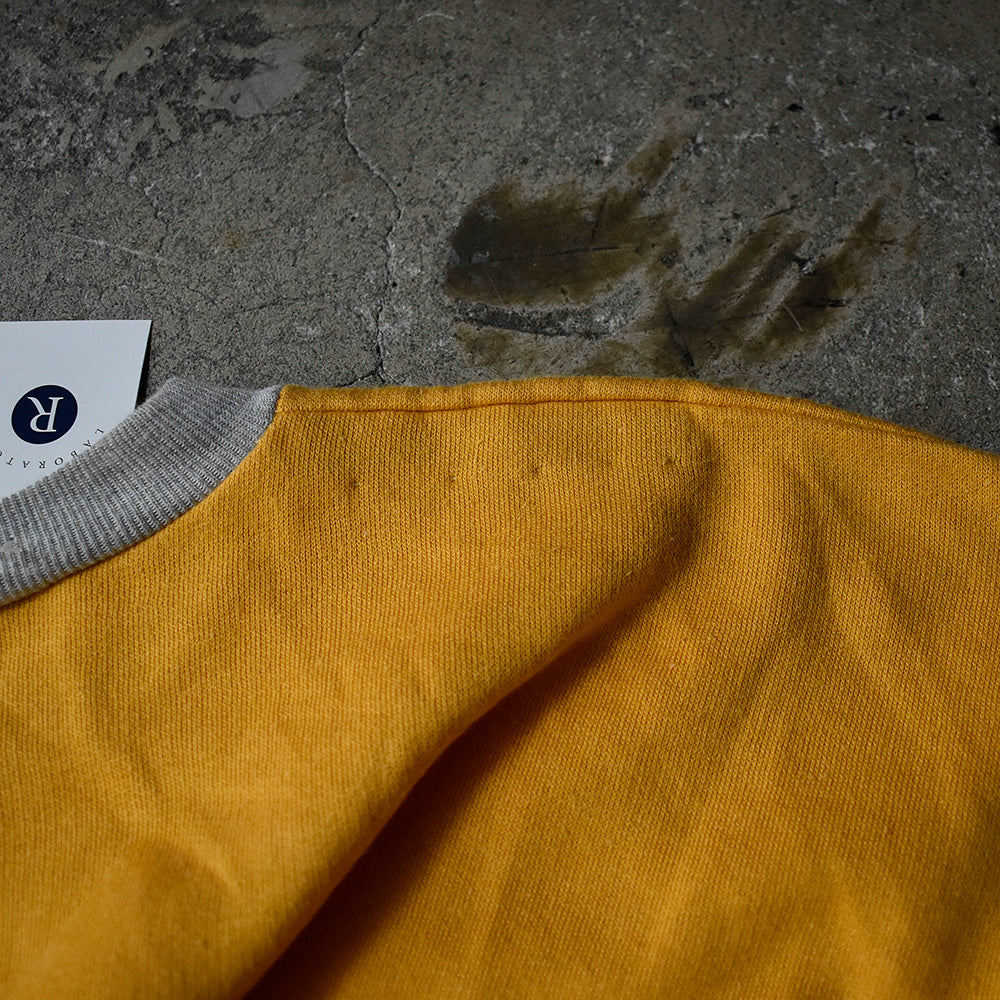 90's “YELLOW SNOOPY“ イエロー×グレー 2トーン! スウェット Euro製 240520H