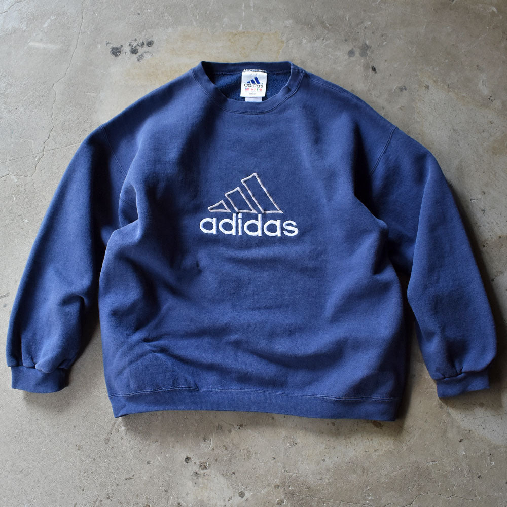90’s Adidas 刺繍 logo スウェット 231003