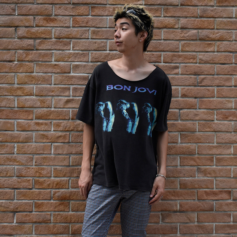 90's Bon Jovi “1994 Tour“ 三連フォト ロック Tシャツ 250731H
