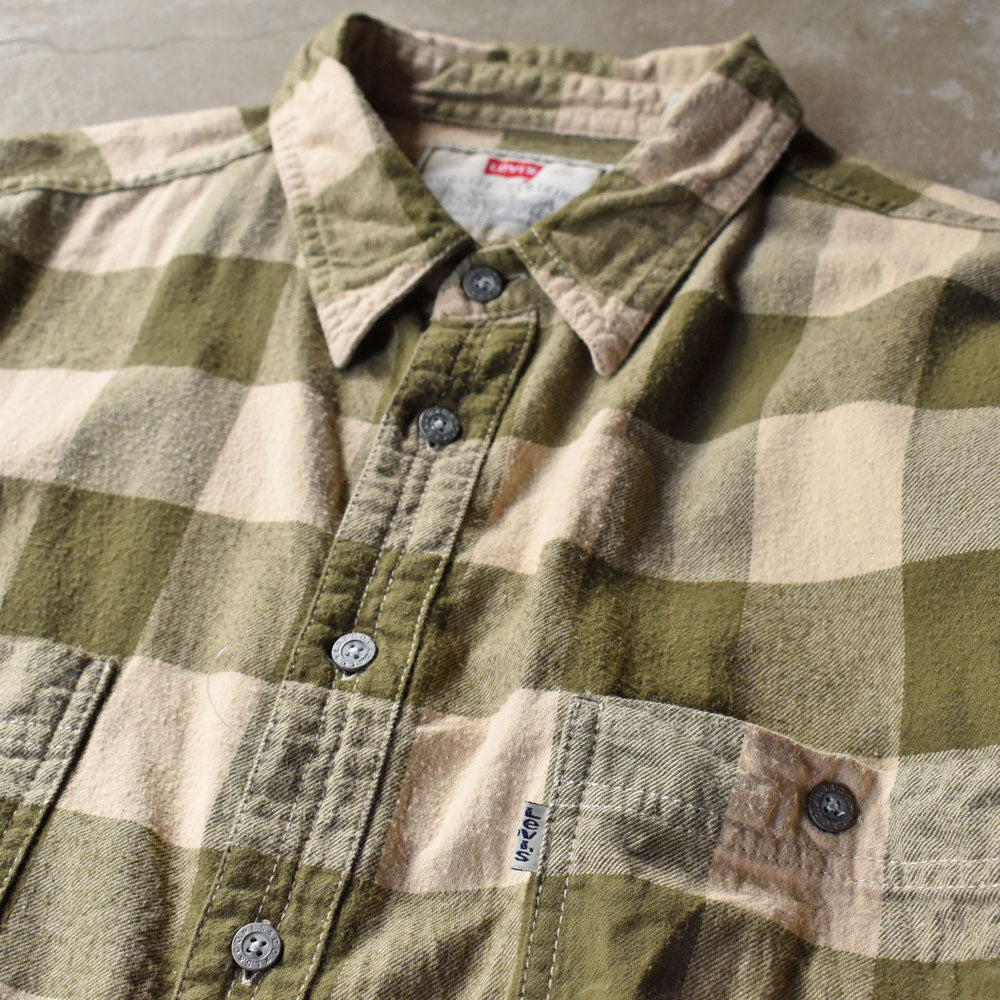 90’s Levi’s ブロックチェック フランネルシャツ 251007H