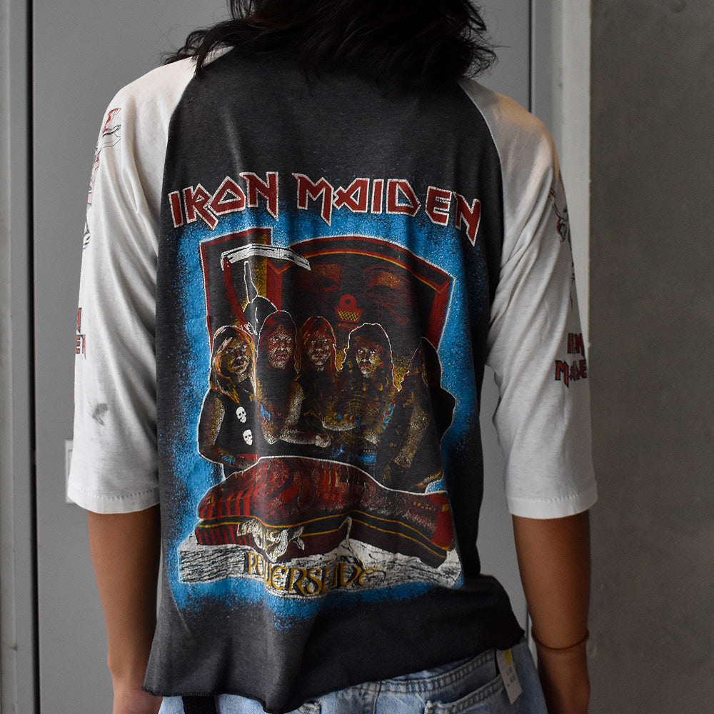 80's Iron Maiden/アイアン・メイデン "Live After Death" Raglan sleeve Tee 230822H