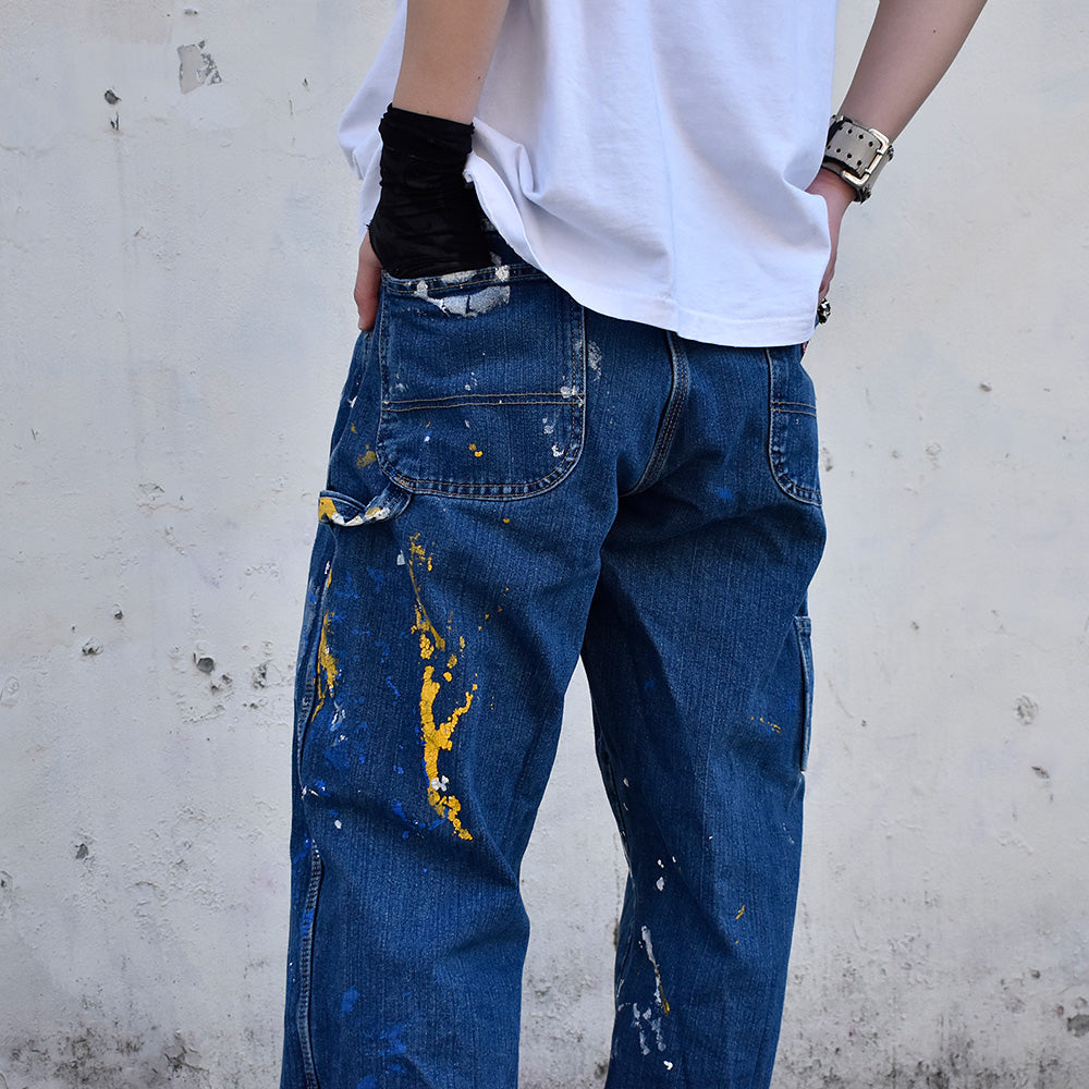 Y2K ペンキ! GENUINE-Dickies デニムペインターパンツ 231201H