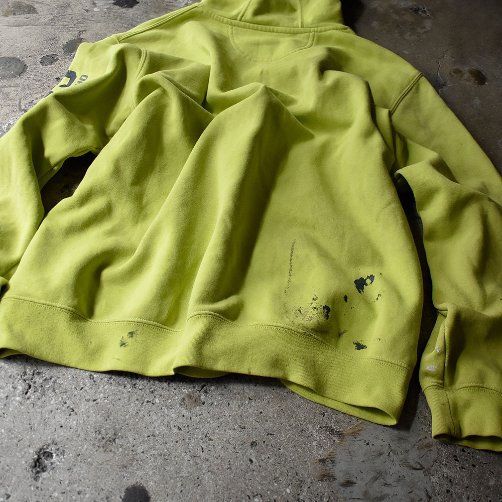Carhartt ペンキ! 蛍光カラー プルオーバーパーカー 250304H