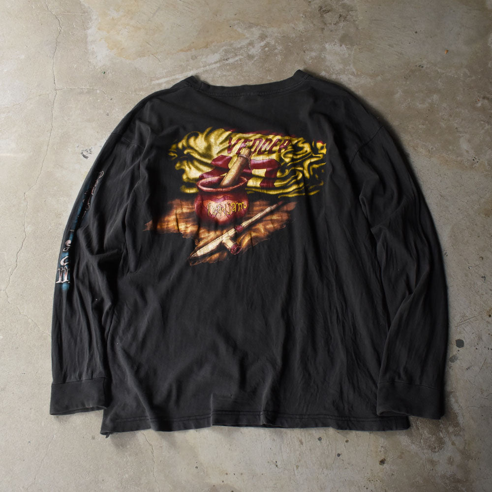 90's Pearl Jam “Eddie Vedder” 袖プリント入り ロック Tシャツ 250919H