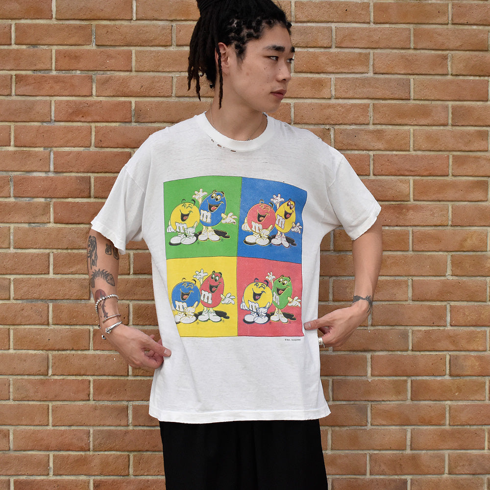 90's M&M'S “Andy Warhol Type” Tシャツ 240918H