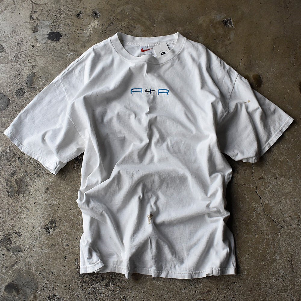 90's~ NIKE “swoosh logo & AIR” 刺繍 Tシャツ 240801H