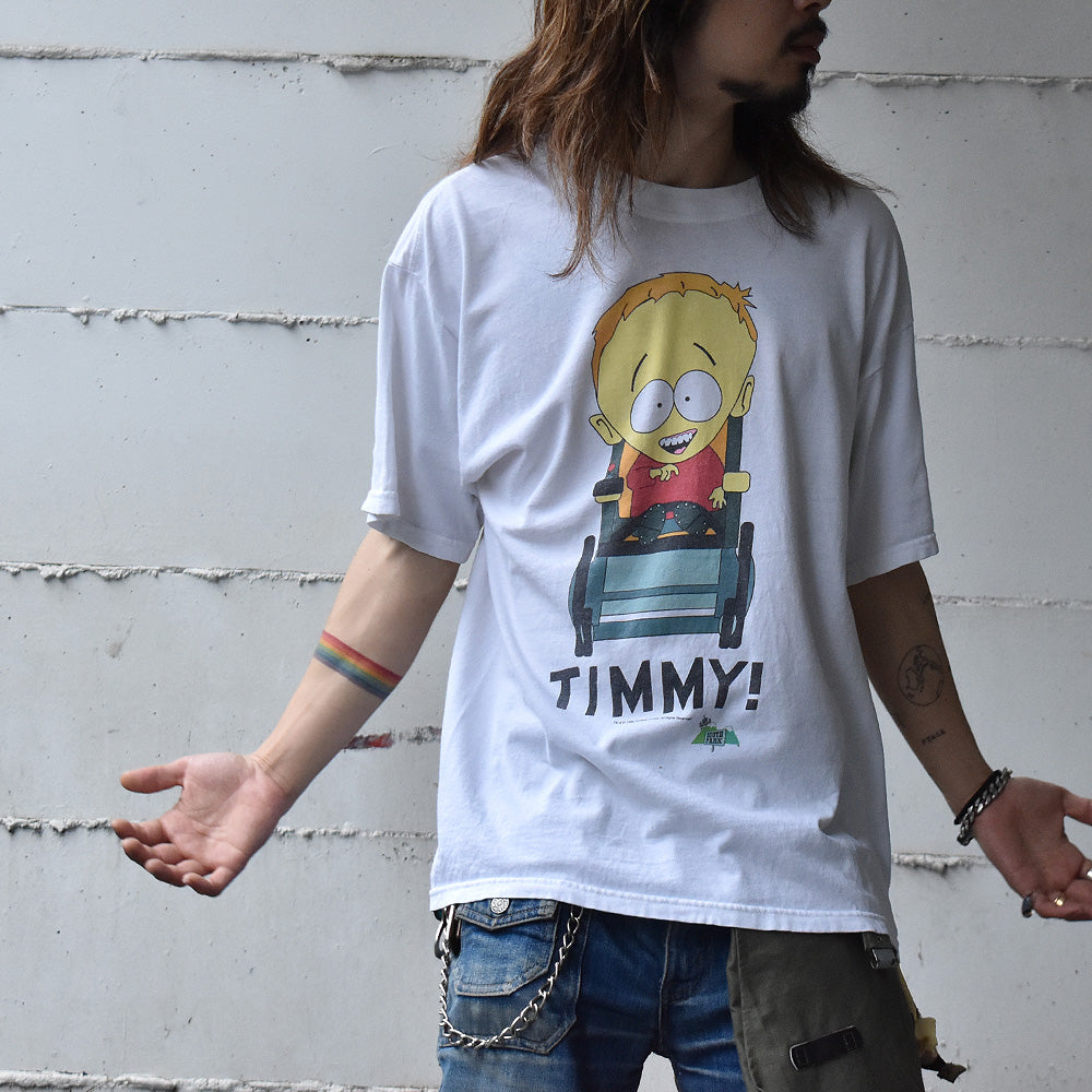 90's South Park “Timmy” 海外アニメ キャラ Tシャツ 230427H