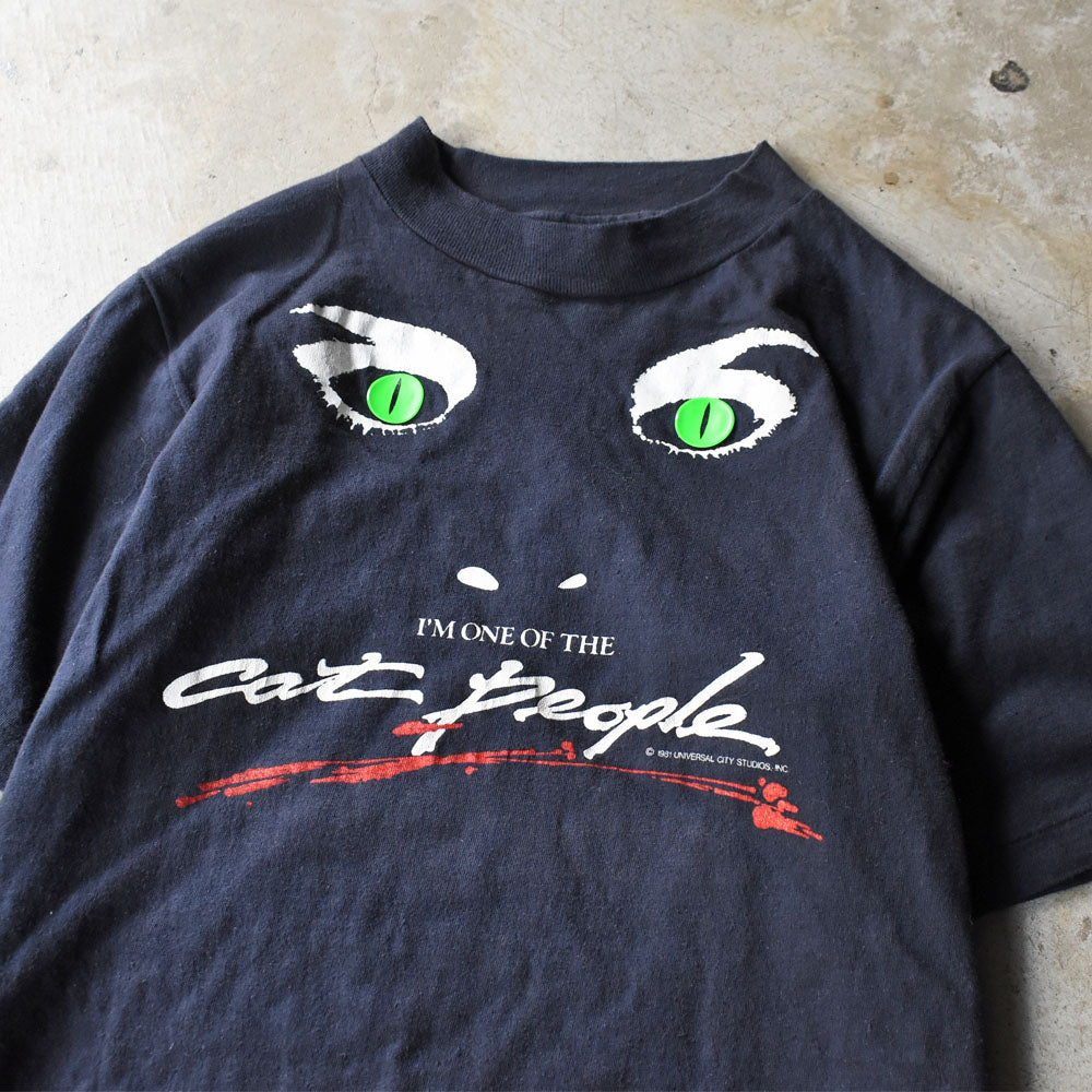 80’s "Cat People" ムービーTシャツ USA製 250916