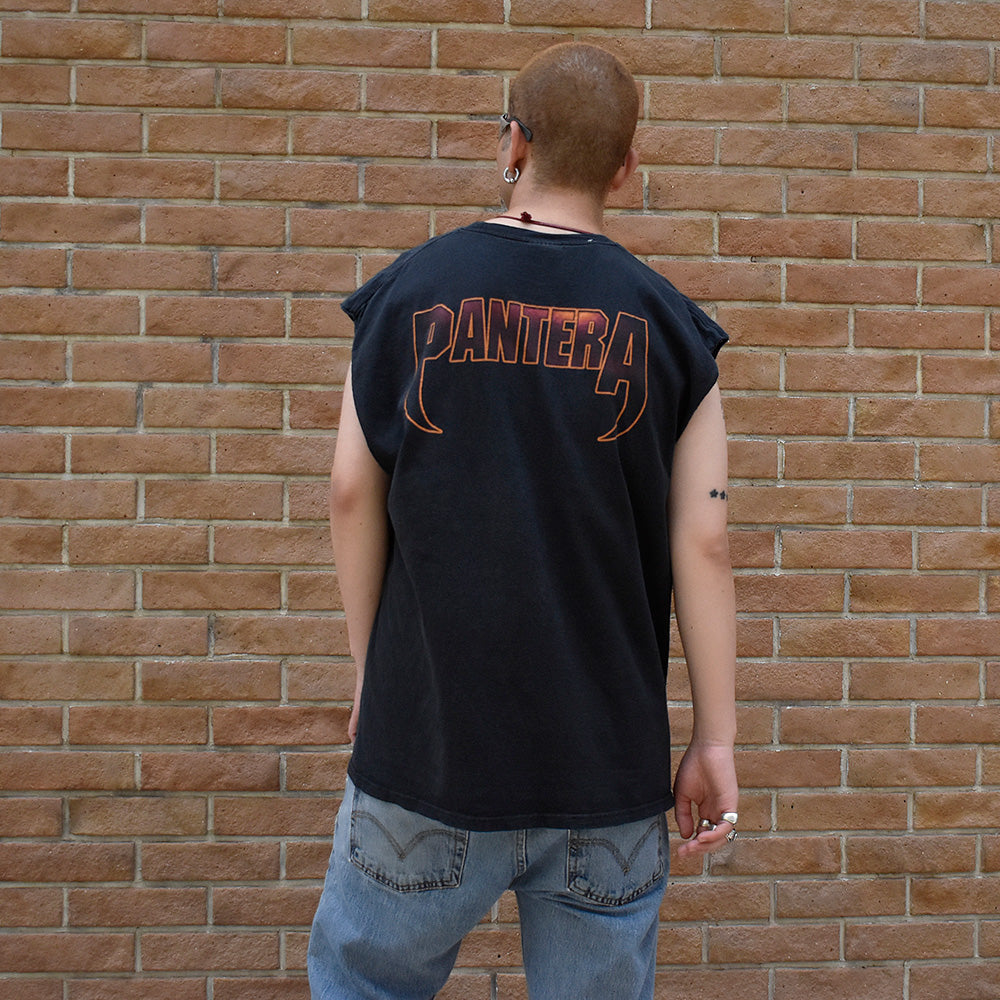 Y2K Pantera “Skull×Saber” カットオフ ロック Tシャツ 250703H