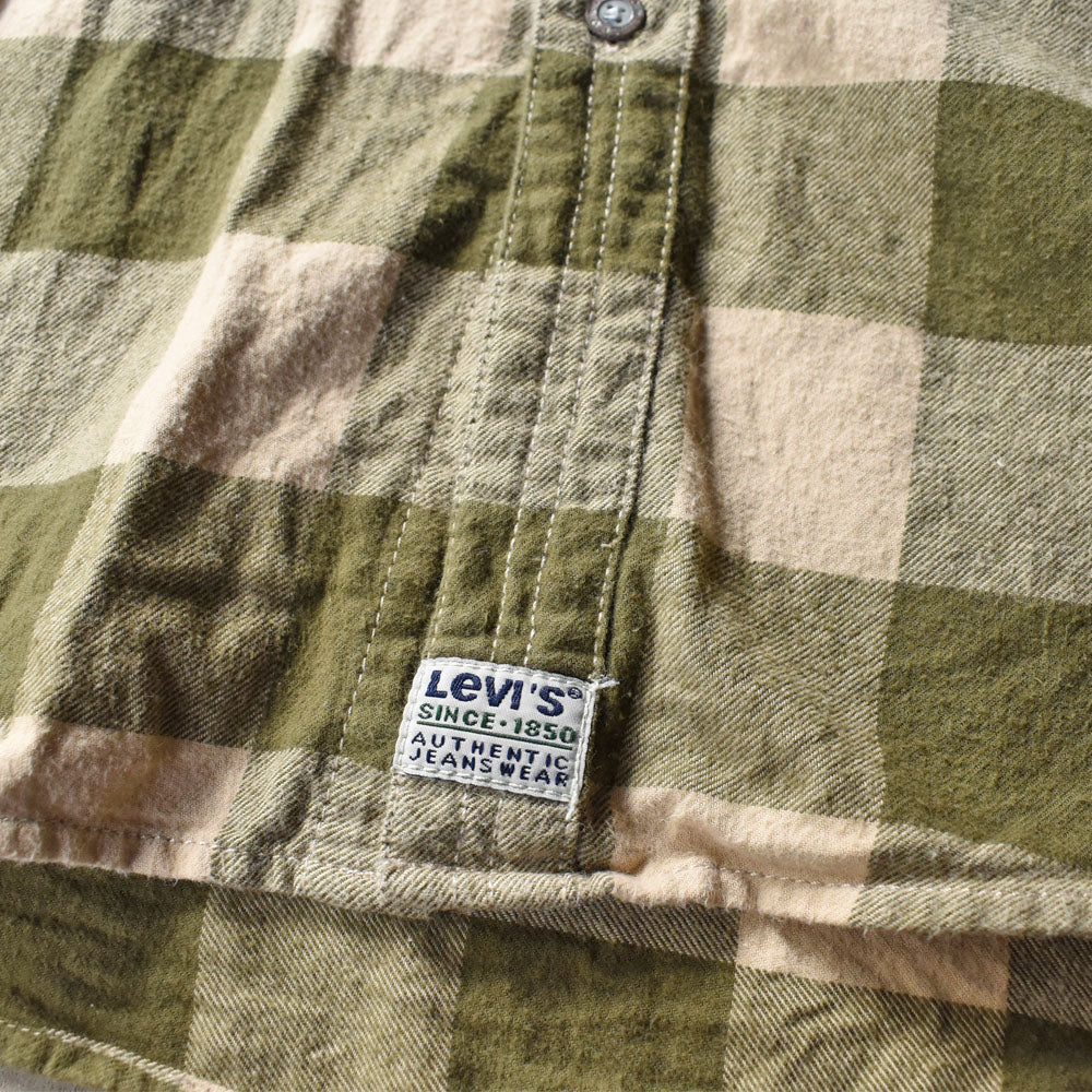 90’s Levi’s ブロックチェック フランネルシャツ 251007H