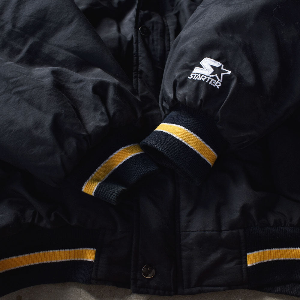 90’s STARTER “NFL Pittsburgh Steelers” 中綿入り フード ナイロンジャケット 240107
