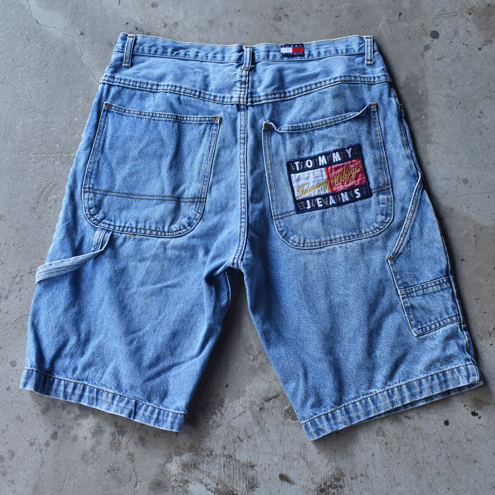 90's　TOMMY HILFIGER/トミー ヒルフィガー ペインター デニムショーツ　230806