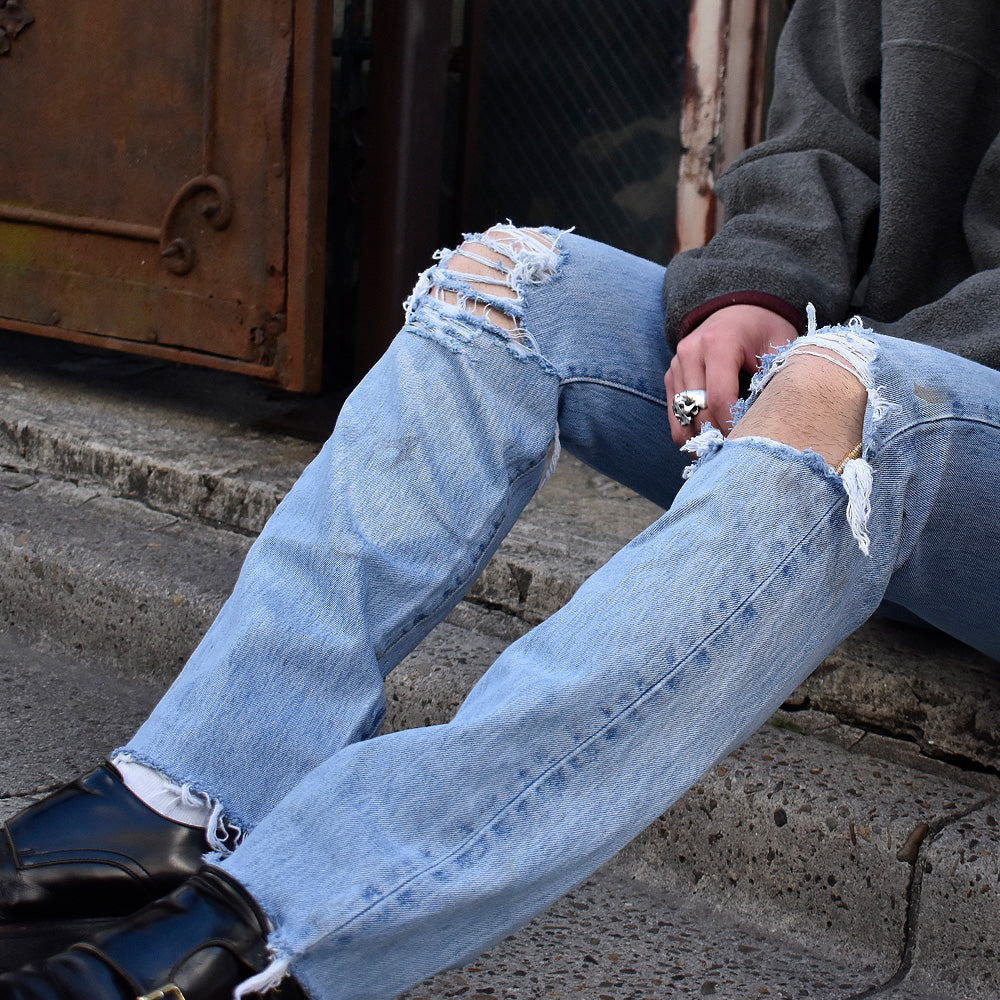 ダメージ!グランジ! Levi's 501 デニムパンツ 231230H