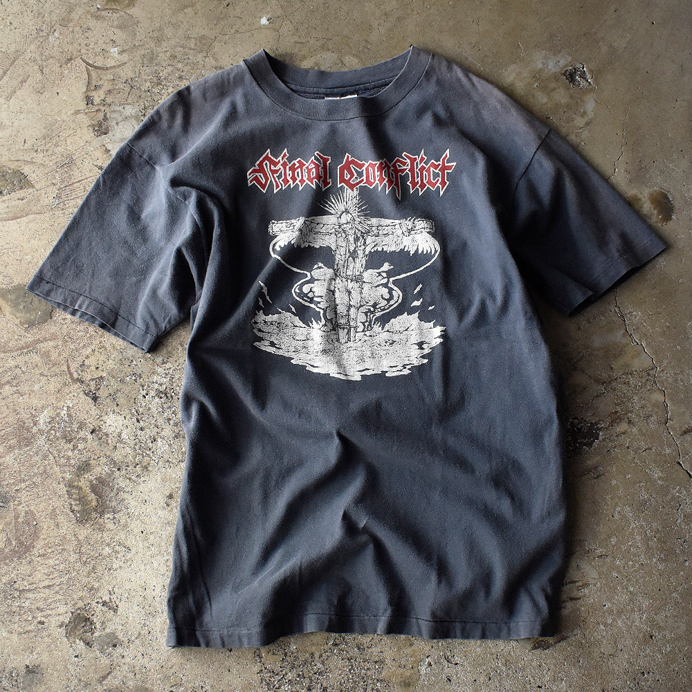 90's FINAL CONFLICT “cross” Tシャツ 240416H