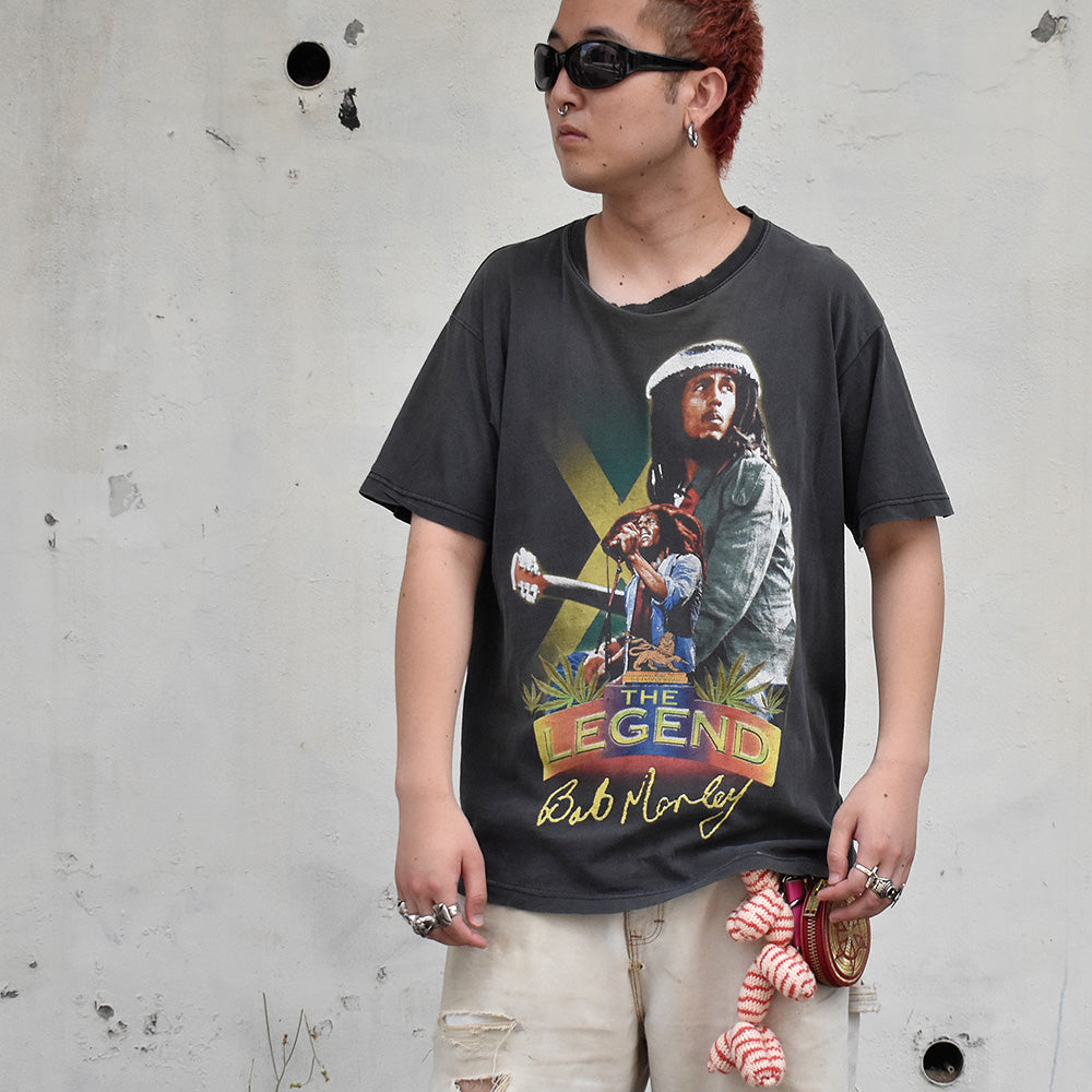 Y2K BOB MARLEY "THE LEGEND" レゲエ Tシャツ 250826H