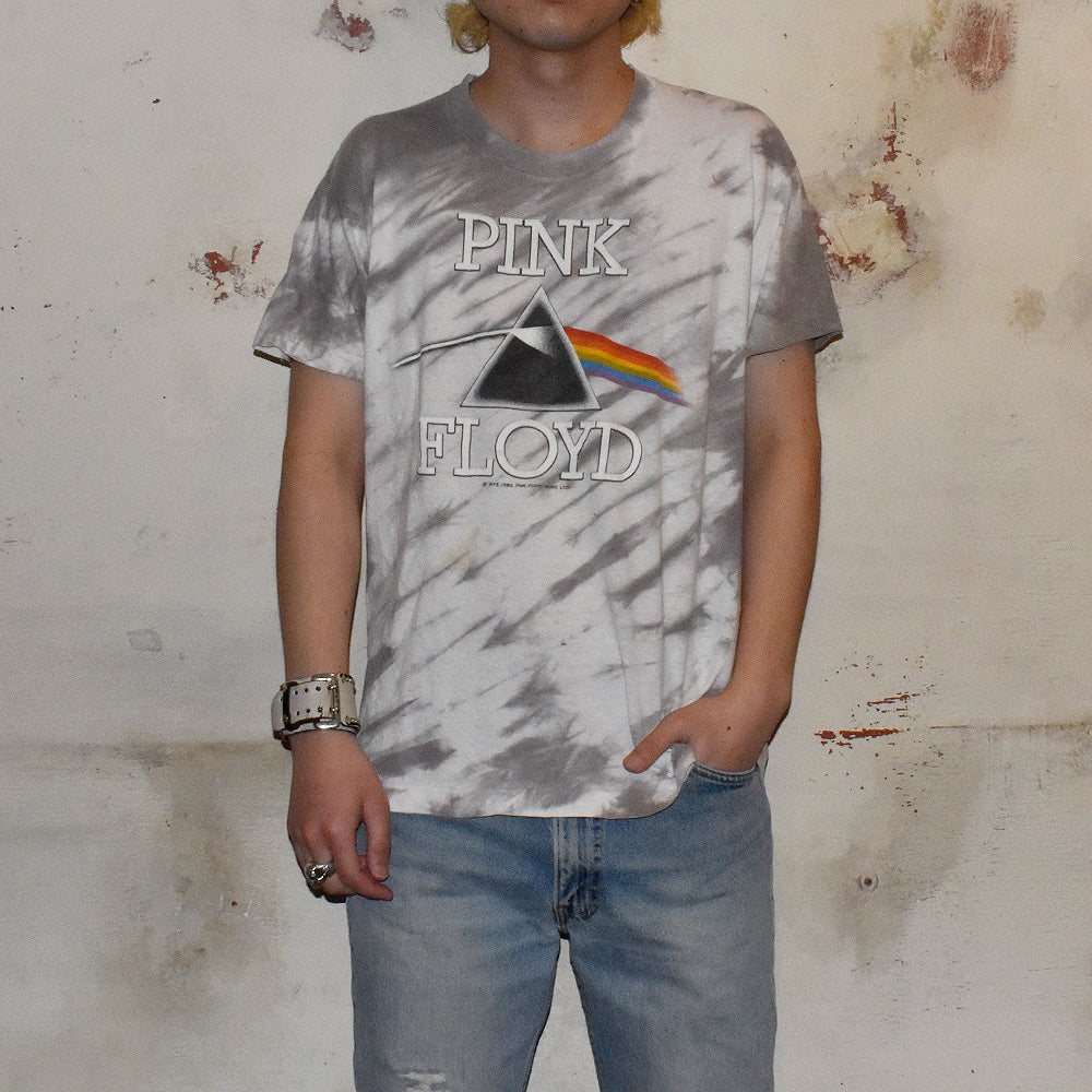 80's PINK FLOYD "The Dark Side of the Moon" タイダイTシャツ 240403H