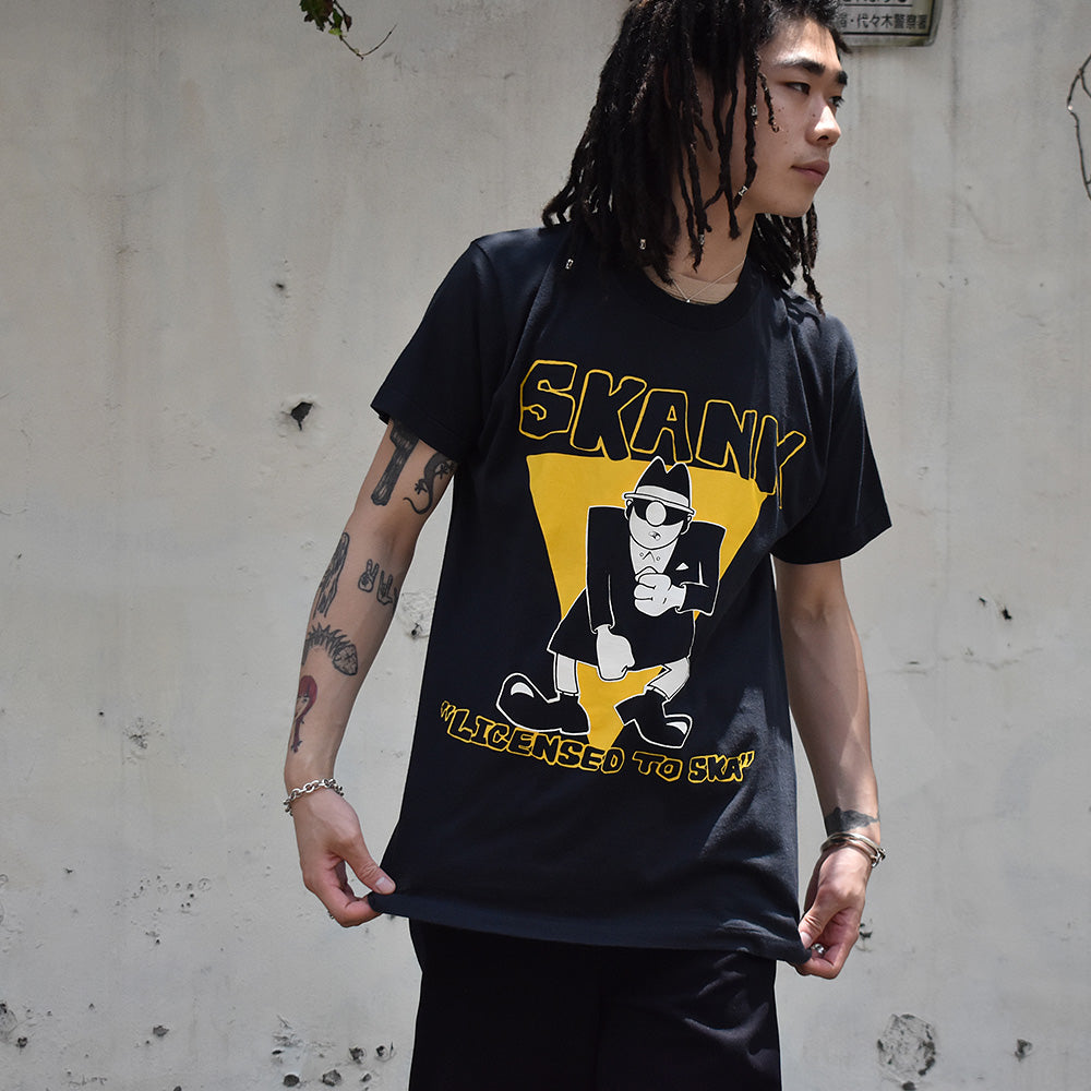 80's Skank Records "Licensed To Ska" ロック Tシャツ 230613HYY