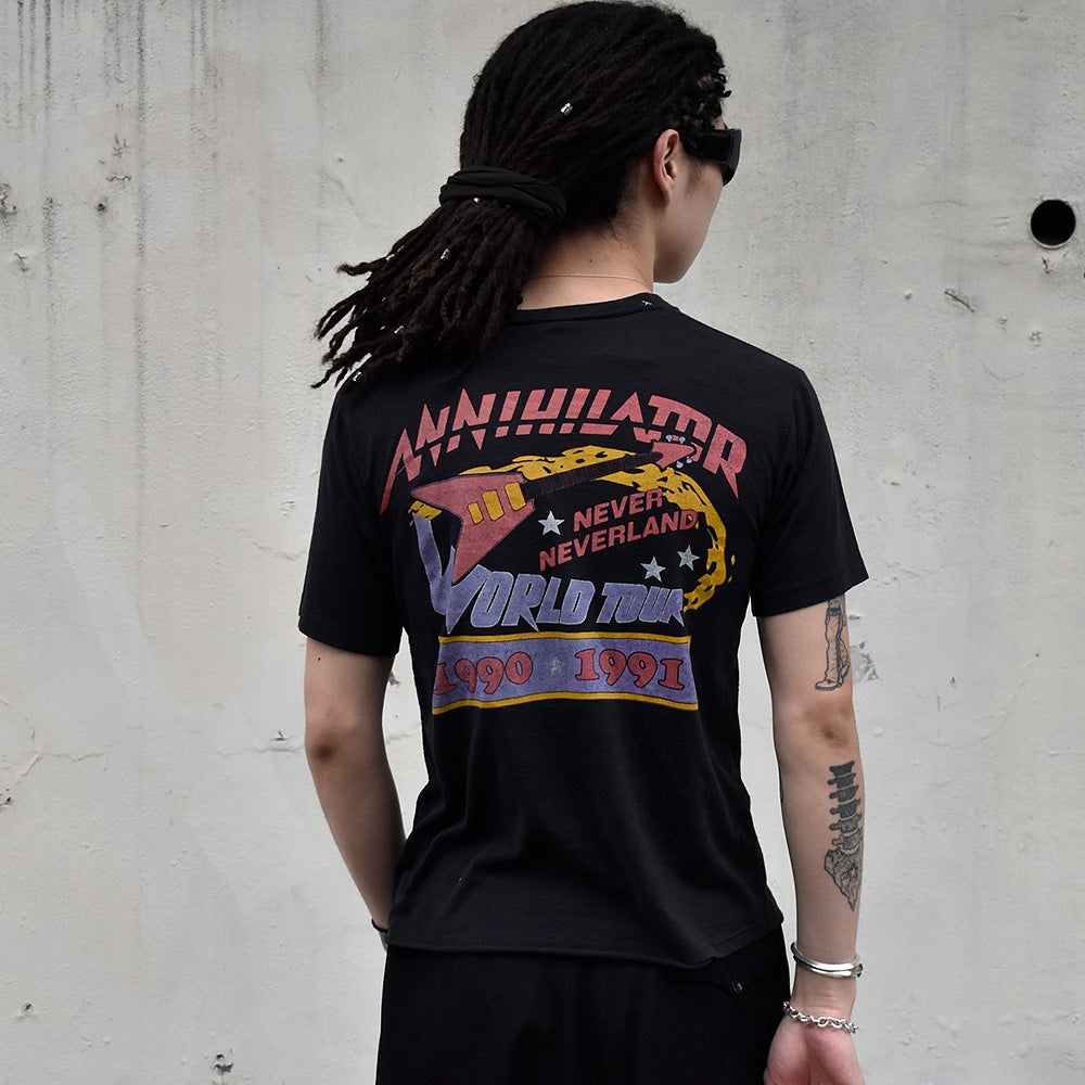 90's Annihilator “Never, Neverland” World Tour Tシャツ 240418H