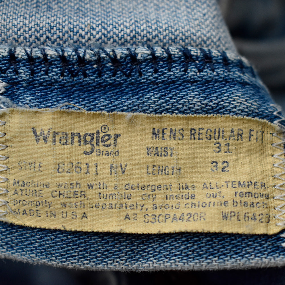 70's-80's Wrangler 82611NV レギュラーフィット デニムパンツ USA製 250410H
