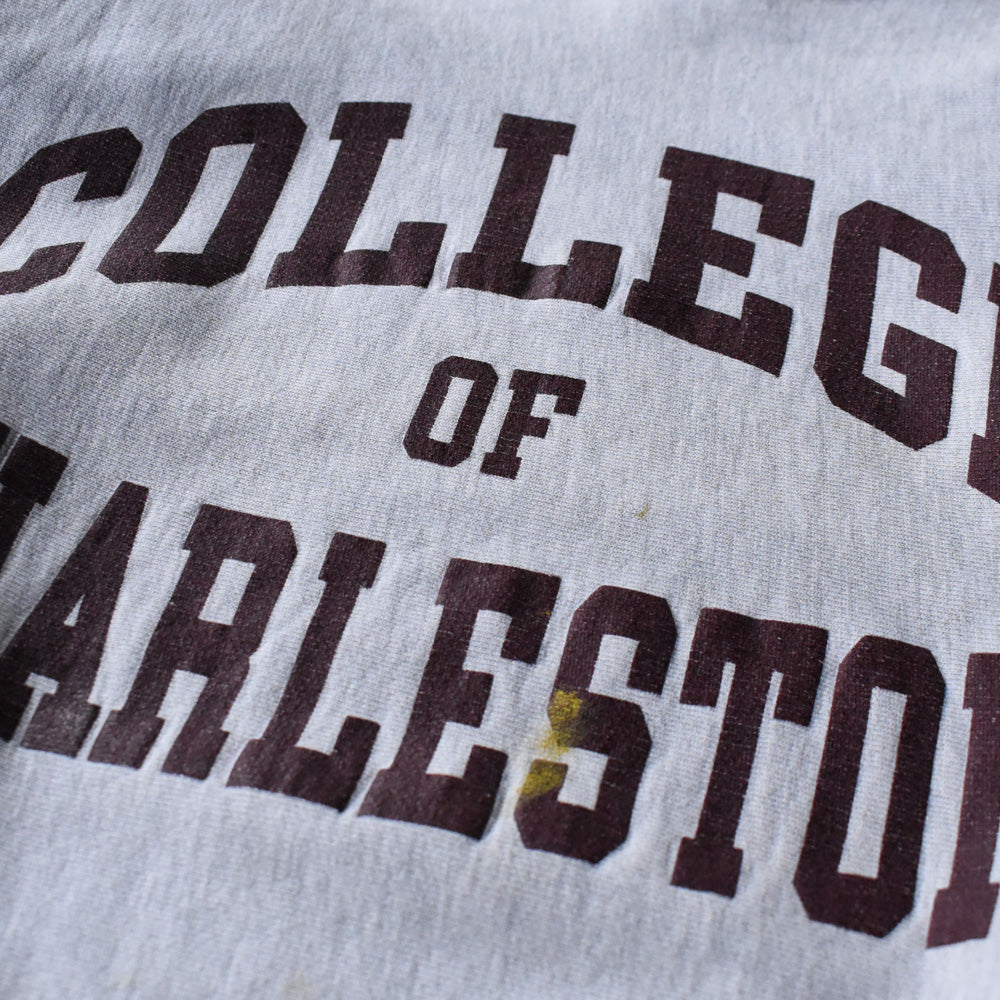 90’s Champion “COLLEGE OF CHARLESTON” 3段プリント RWスウェット 250507