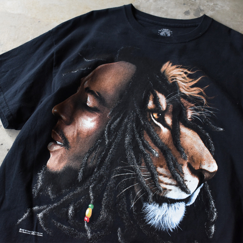 Y2K Bob Marley “Lion Side Face” レゲエ Tシャツ 250711