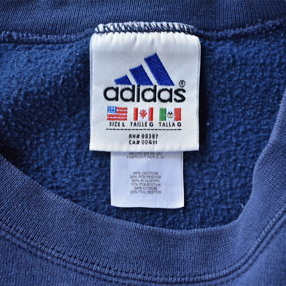 90’s Adidas 刺繍 logo スウェット 231003