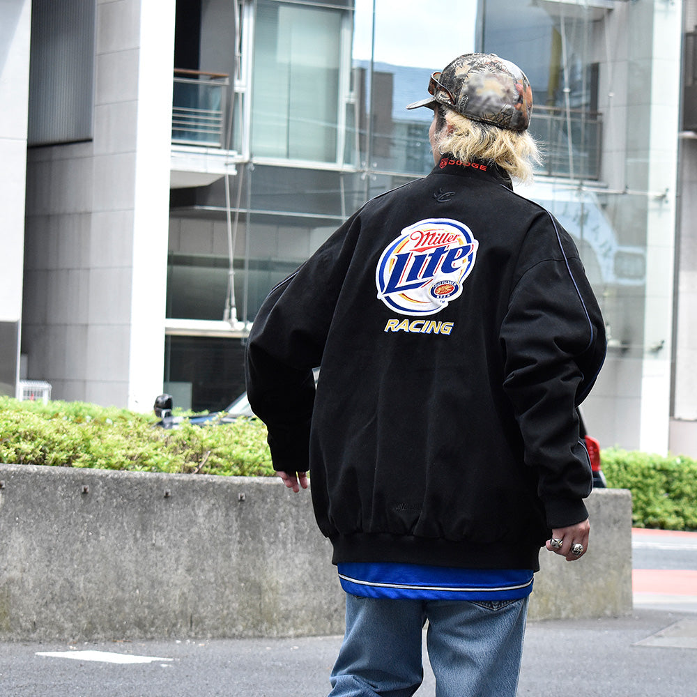Y2K Chase Authentics “Miller Lite” コットンレーシングジャケット 240905H