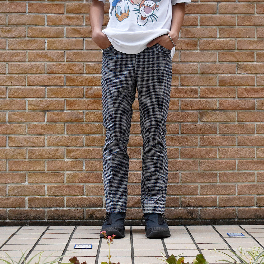 70's HAGGAR Slacks SCOVILLジッパー 千鳥格子 チェック柄 スラックスパンツ 250801H