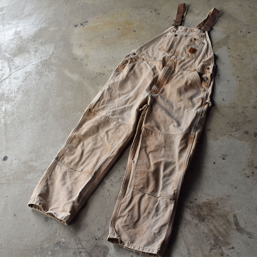Y2K Carhartt/カーハート ダブルニー! ブラウンダック オーバーオール 230723