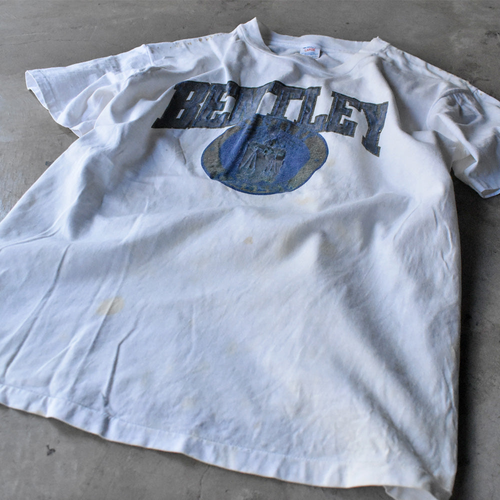 80's Champion トリコタグ "Bentley College" カレッジプリント Tシャツ USA製 240415