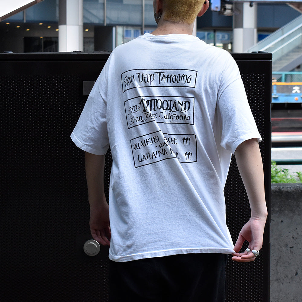 90's “Skin Deep Tattooing” Tattoo Tシャツ USA製 240912H