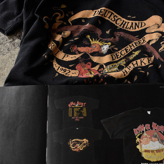 キング・カート Deutschland キャラクタープリント ツアーTシャツ 1992年 ブラック Noirshirt掲載 ヴィンテージ