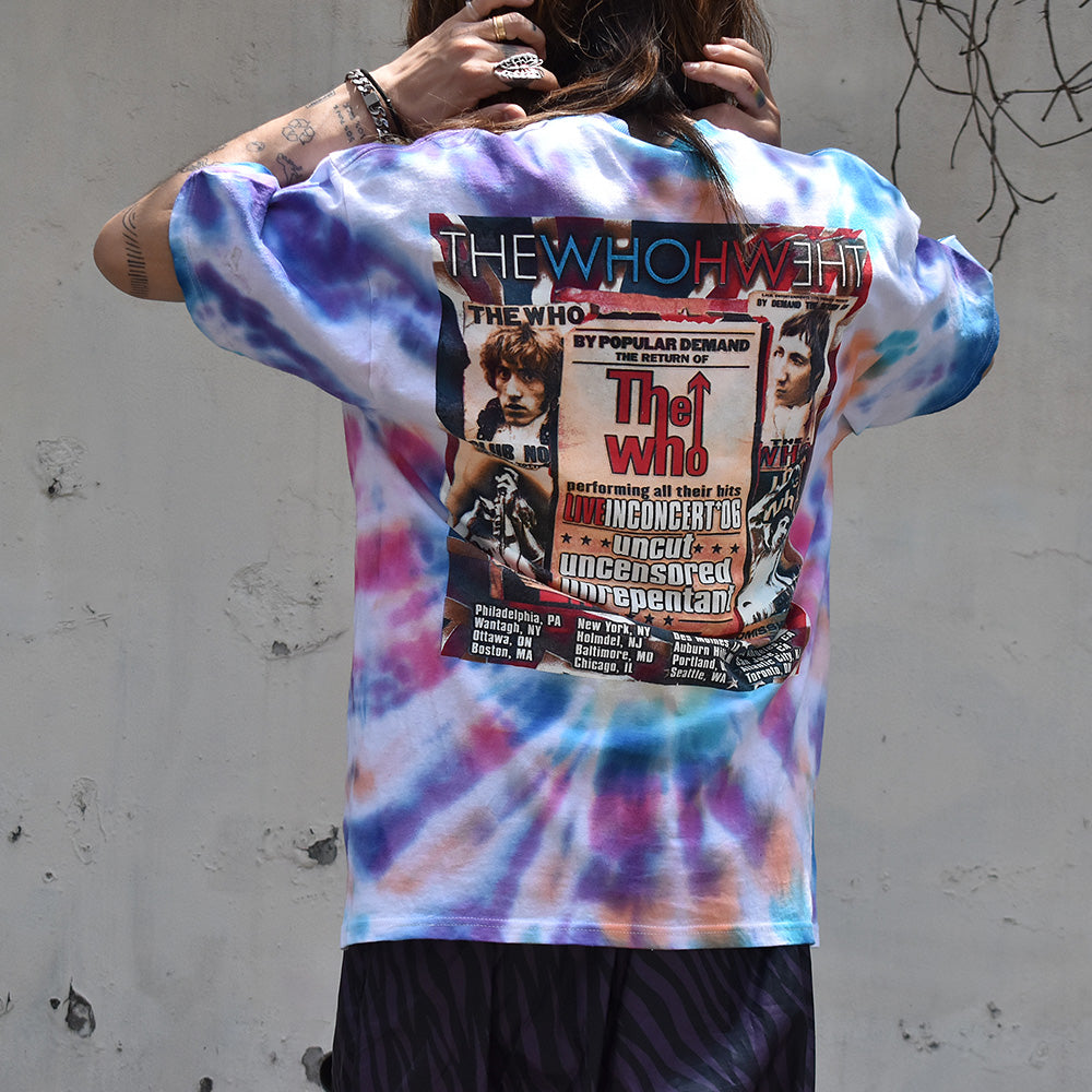 Y2K The Who "Live In Concert '06" タイダイ ロック Tシャツ 230608H