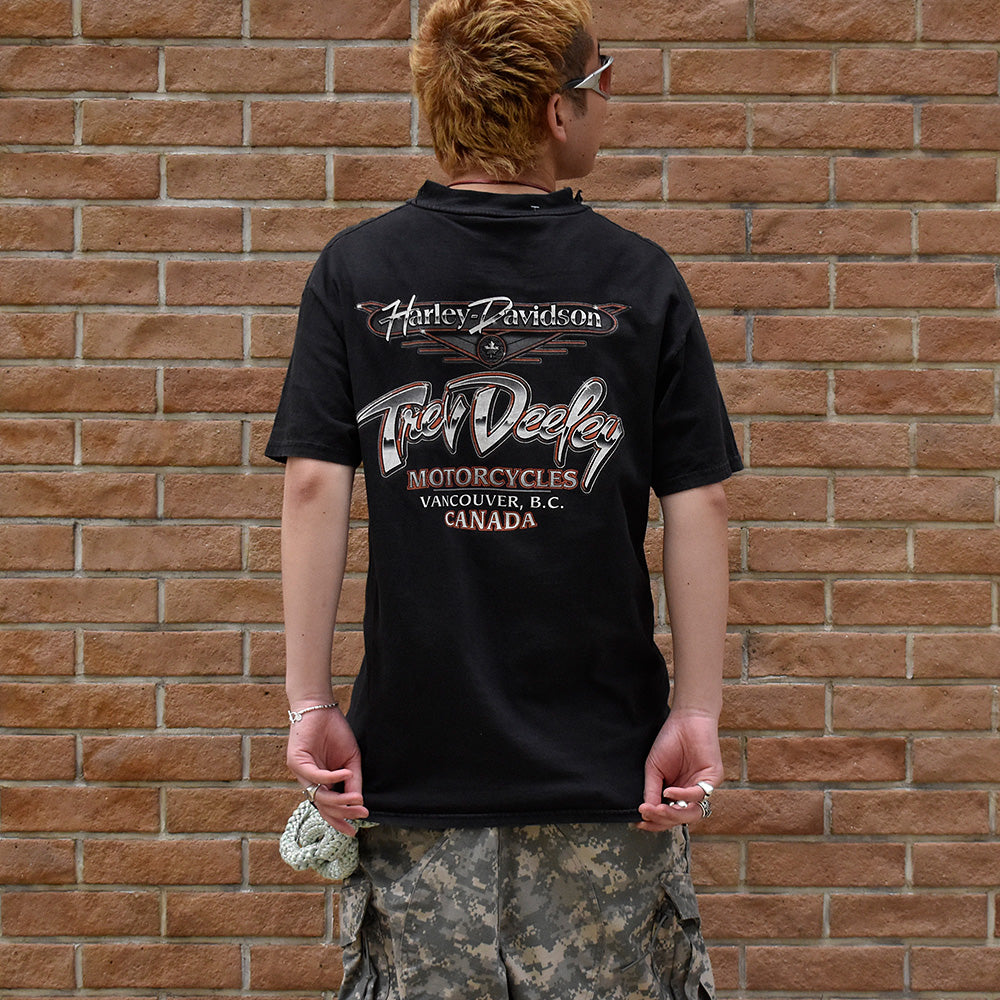 Y2K Harley-Davidson “トライバルイーグル” Tシャツ USA製 250608H
