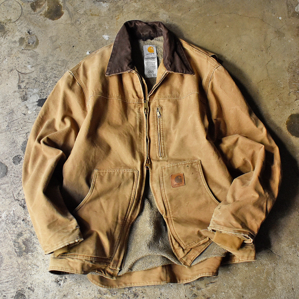 Y2K Carhartt サンドストーン リッジ ダックコート ボアライナー 231220H