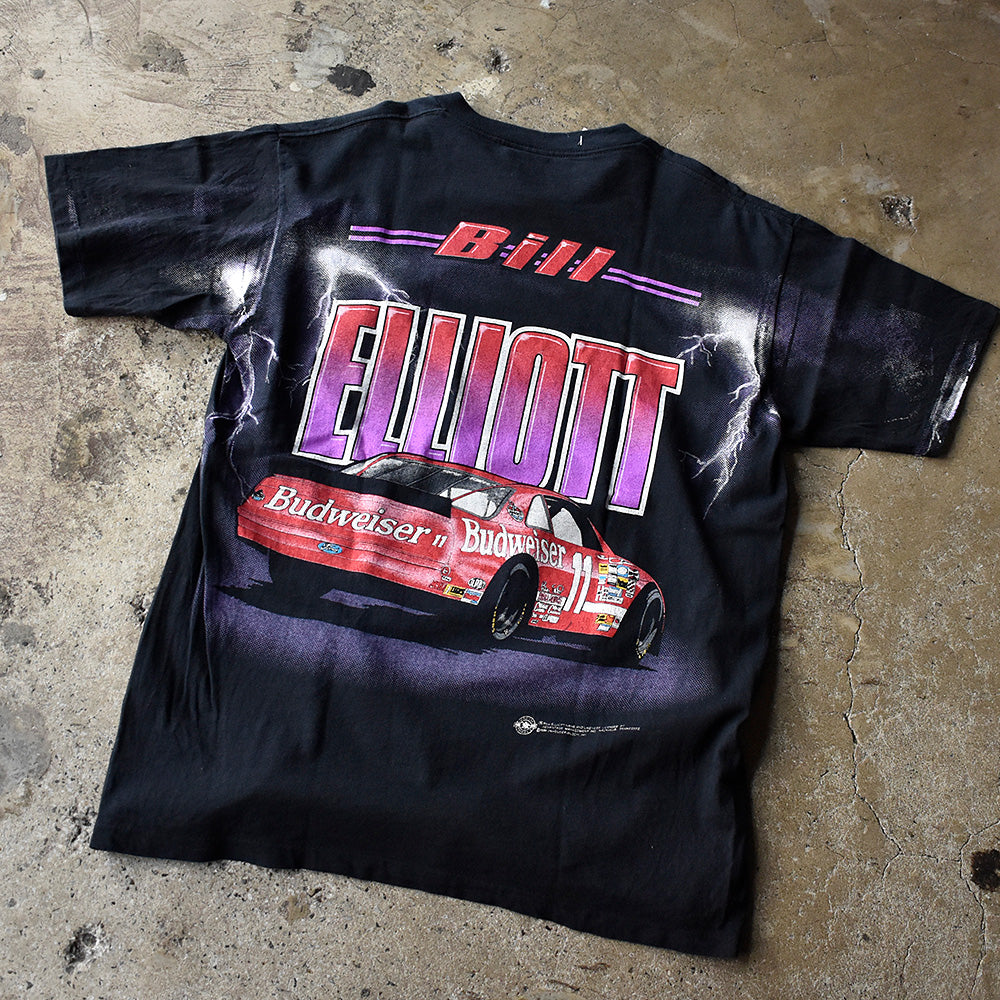 90's AOP! サンダー! Racing Tシャツ USA製 250517H